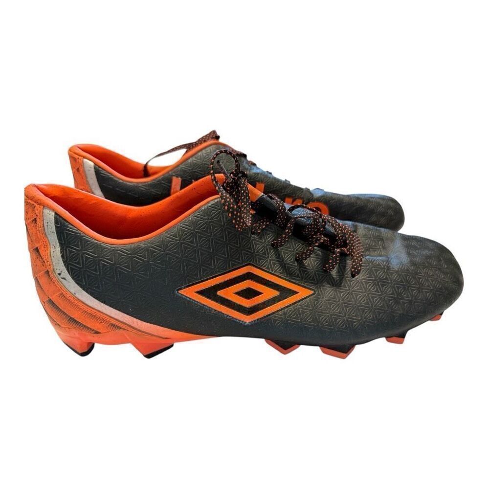 Umbro Men's Size 13 Club 3.0 Soccer Cleats Orange Black Firm Ground Multi Ground